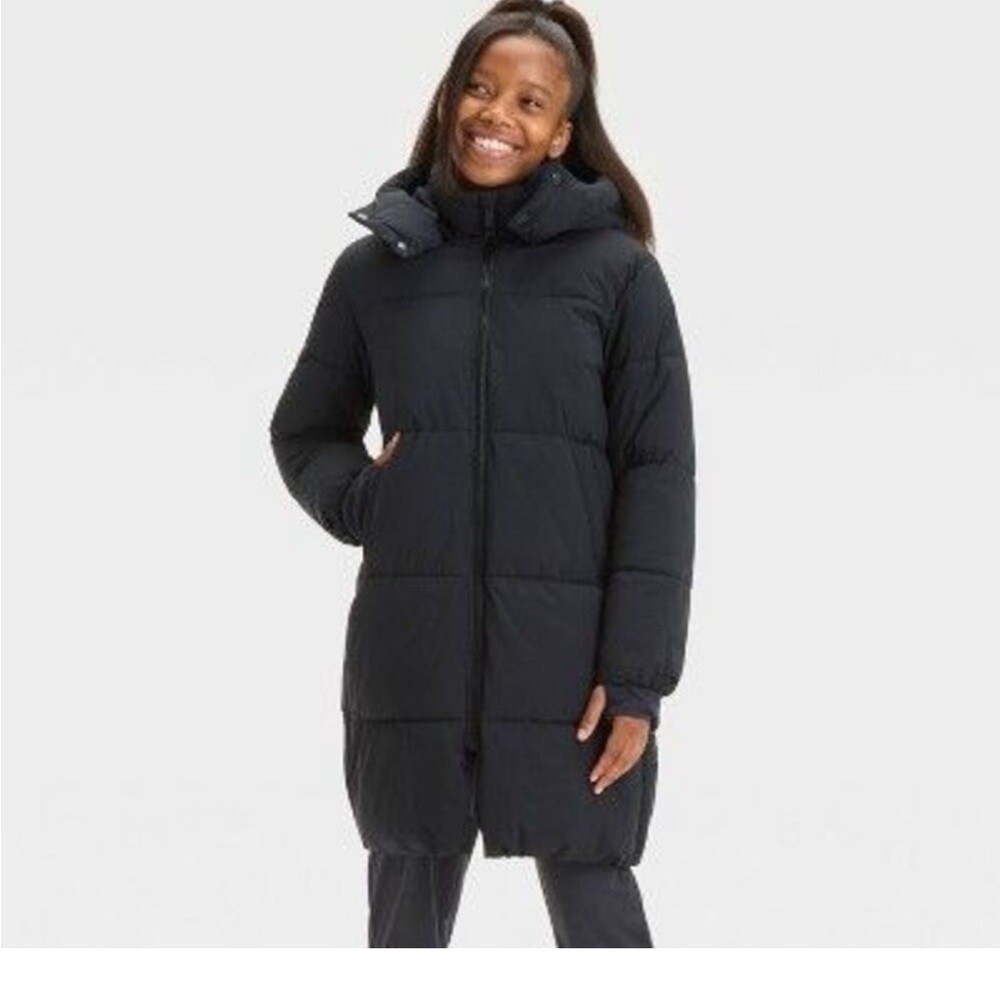 All In Motion - Girls' Solid Puffer Jacket - All In Motion
Black L Black